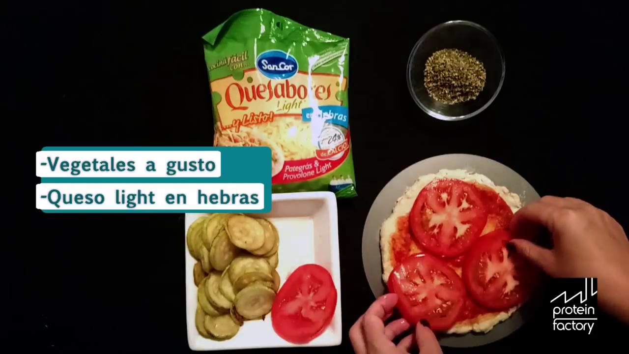 PIZZA PROTEICA CON VEGETALES - PROTEIN FACTORY