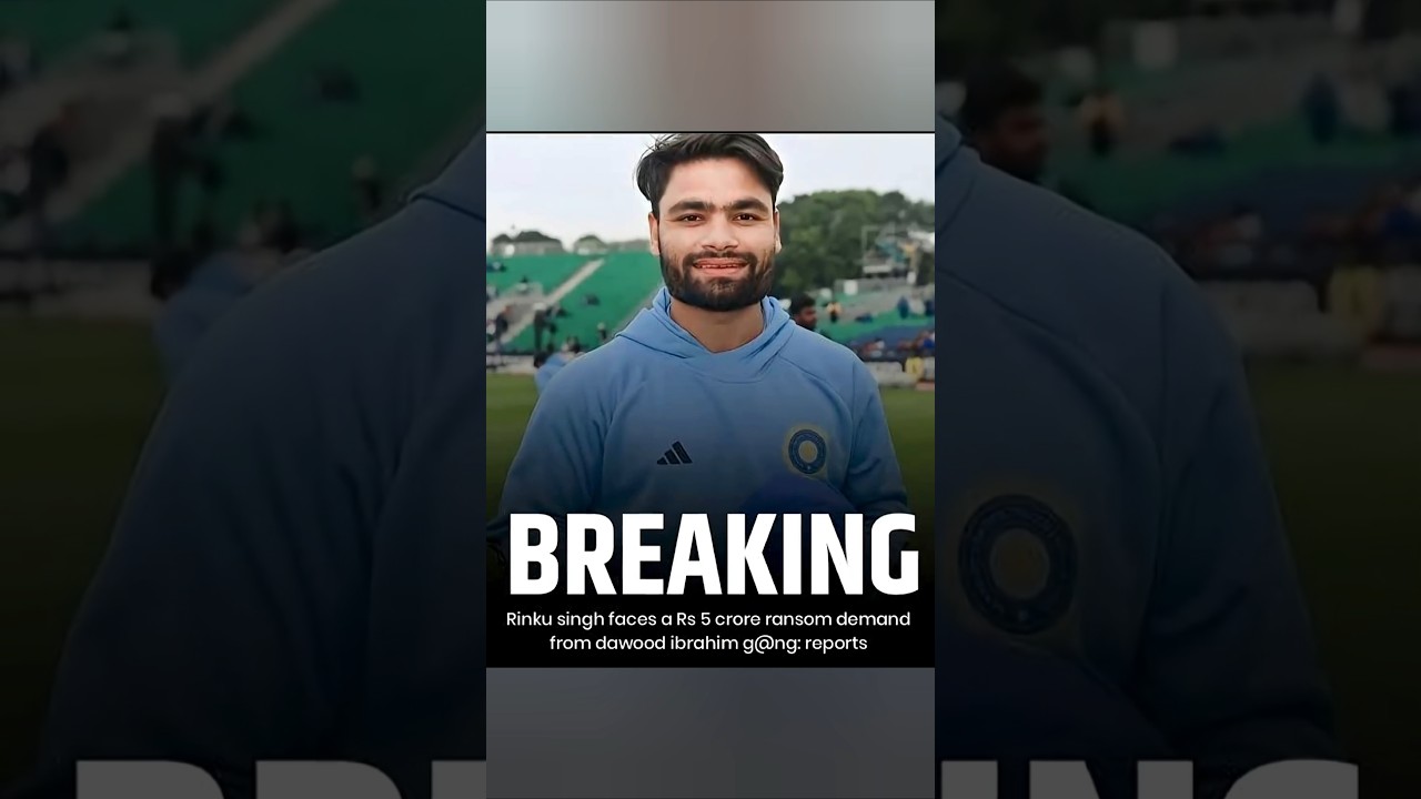 Rinku Singh receives threat from Dawood Ibrahim gang 💯😱🚨