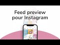 Feed preview pour instagram de metricool 