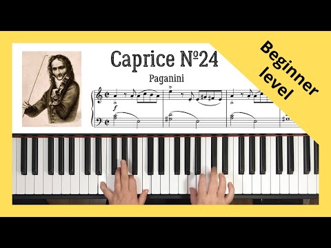Caprice №24 - Paganini. Beginner Level