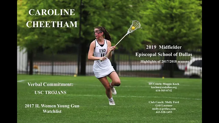 Caroline Cheetham Lacrosse Highlights ~ 2019 Midfi...