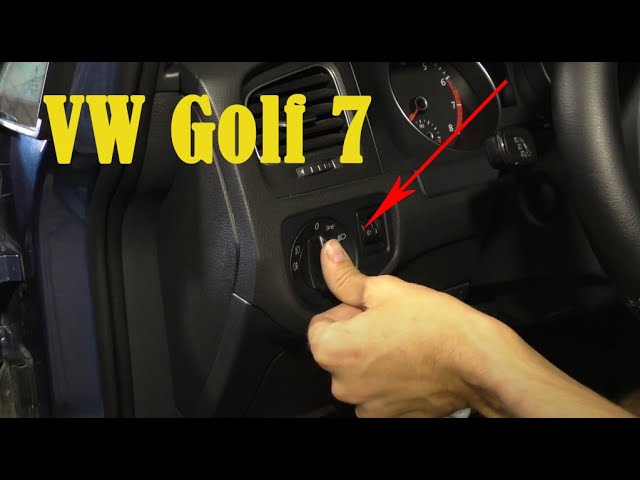 VW Golf 7 - Lichtschalter ausbauen TUTORIAL 