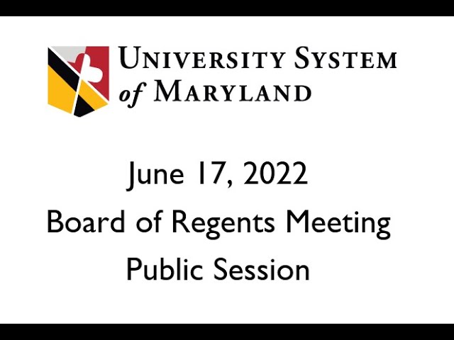 USM Board of Regents Meeting - June 17, 2022 - Public Session