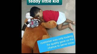 Unboxing Review and Demo of 3Feet Brown #teddy #bear #shorts #play