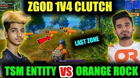 TSM ENTITY ZGOD 1V4 AGAINST ORANGE ROCK (OR) | PMPL SOUTH ASIA 2020 PUBG MOBILE HIGHLIGHTS