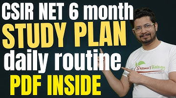 6 MONTH DETAILED STUDY PLAN FOR CSIR NET LIFE SCIENCES | daily routine | Best books for preparation