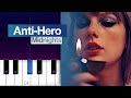 Taylor Swift - Anti-Hero | Piano Tutorial