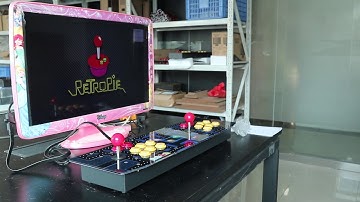 RetroArcadeCrafts Two Players Tabletop Arcade Open Box
