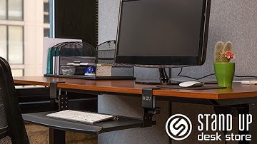 Stand Up Desk Store Under Desk Keyboard Tray | $100k Bonuses in Description
