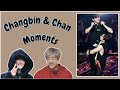 Changbin and bang chan moments  binchan