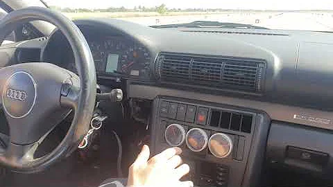 Audi A4 B5 Quattro 1.8t 20v drag racing 1/4 mile, onboard 10.9sec