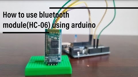 Arduino tutorials| How to use blutooth module(HC-06) using arduino