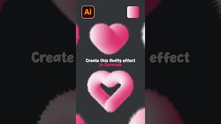 Fluffy Fur Texture Effect in Adobe Illustrator ✨ Quick Tutorial #ytshorts #shorts  #tutorial