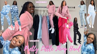 HUGE PRETTY LITTLE THING SWEATSUITS TRY ON HAUL + STYLING MY OUTFITS!