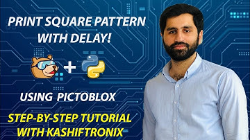 Square Pattern in Python with Delay | PictoBlox Coding for Kids