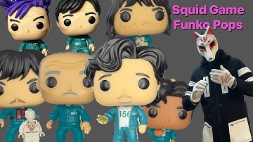 I created a Custom Thanos and Player 001 / Front Man Funko Pops - Squid Game Figures of Season 01