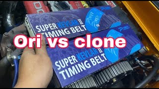 Power timing belt biru ( ori vs clone )