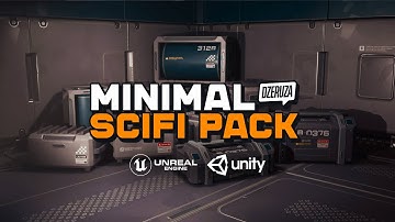 MINIMAL SCIFI PACK - Free Futuristic Prop Pack Designed For Unity HDRP