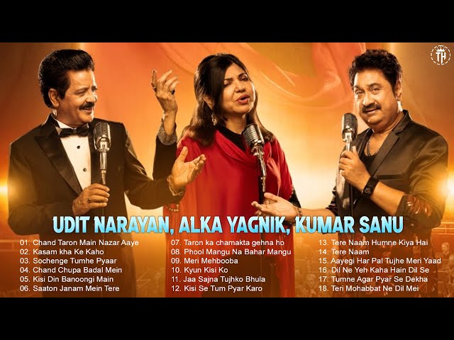 Kumar Sanu, Udit Narayan, Alka Yagnik Romantic Old Hindi Songs Mix -Awesome Duets - SUPERHIT JUKEBOX class=