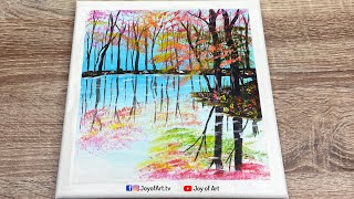 easy painting lake beginners acrylic canvas