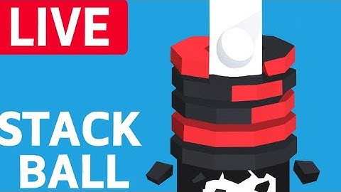 STACK BALL: 100 LEVELS IN ONE SITTING CHALLENGE! #stackball #live #games