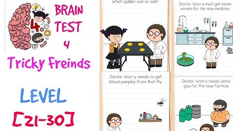 Brain Test 4 Level 21 22 23 24 25 26 27 28 29 30 Solution or Walkthrough