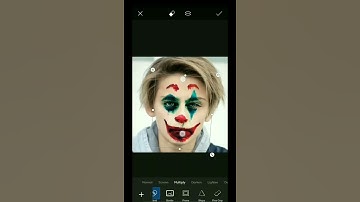 joker face editing by PicsArt #shorts.  #viral