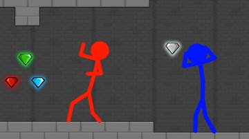 Watergirl and Fireboy , Stickman Animation ( part 40 mystery temple parkour)