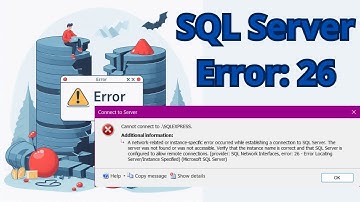 SQL SERVER | Error relacionado con la red o especifico de la instancia al establecer la conexión