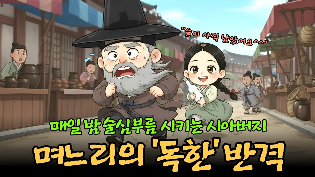 매일 밤 술심부름 시키는 시아버지에게 며느리가 내놓은 술상