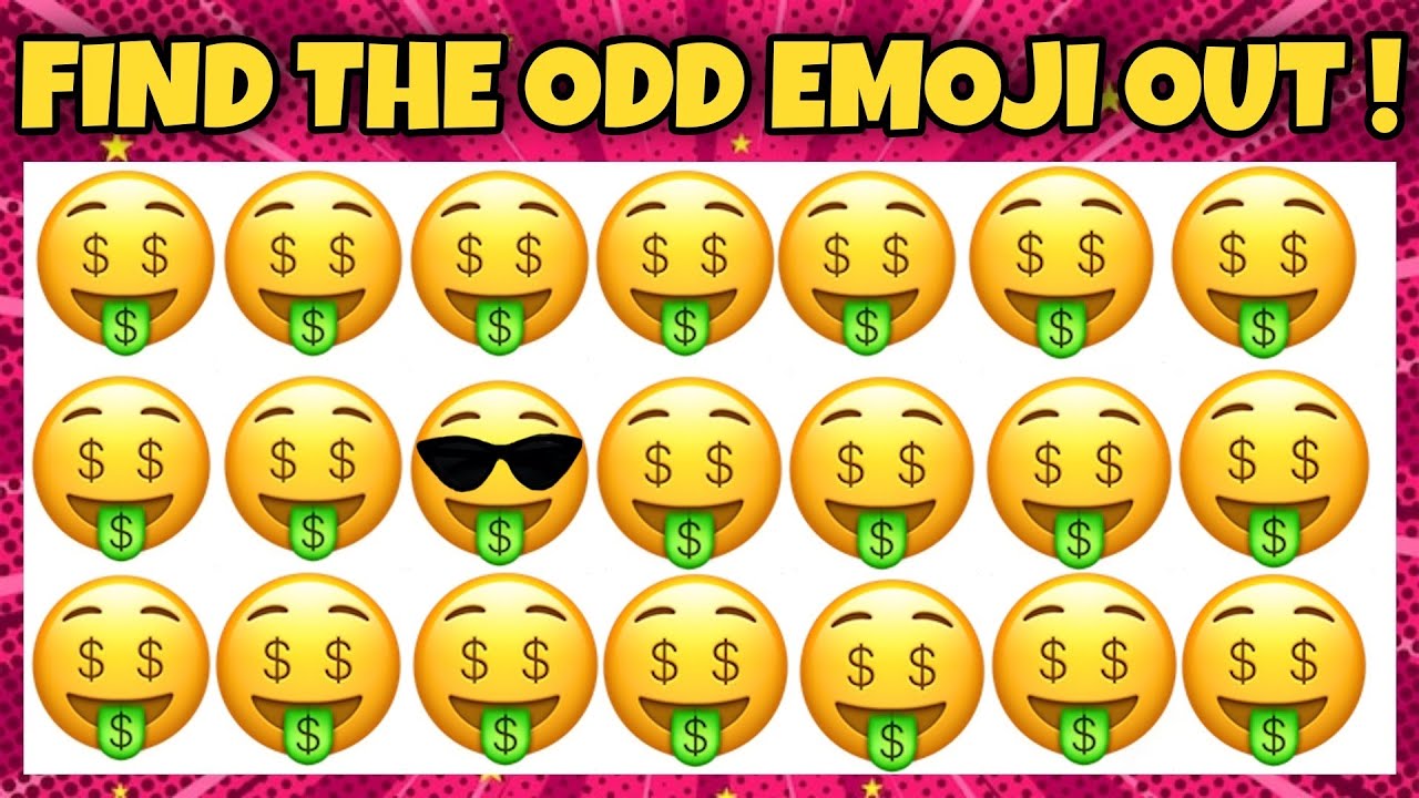Find The Odd Emoji Out 1 Spot The Difference Emoji Emoji Puzzle find-the-odd-emoji-out-1-spot-the-difference-emoji-emoji-puzzle