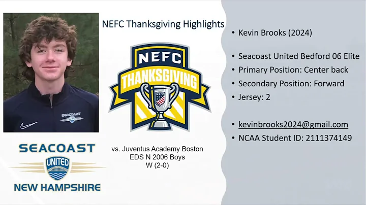 Kevin Brooks 24 CB/FWD | 2022 NEFC Thanksgiving Sh...