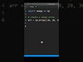 Stop Using Python Lists ❌ Learn NumPy Arrays in 2 Minutes 🔥 #shorts # numpy # python