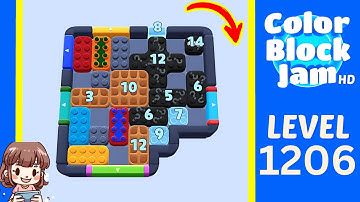 Color Block Jam Level 1206 Solution Walkthrough