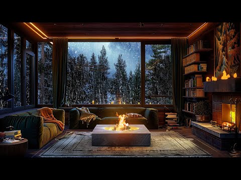 It S Raining Outside The Windows Pause Everything Calm Down And Crackling Fireplace For Sleeping