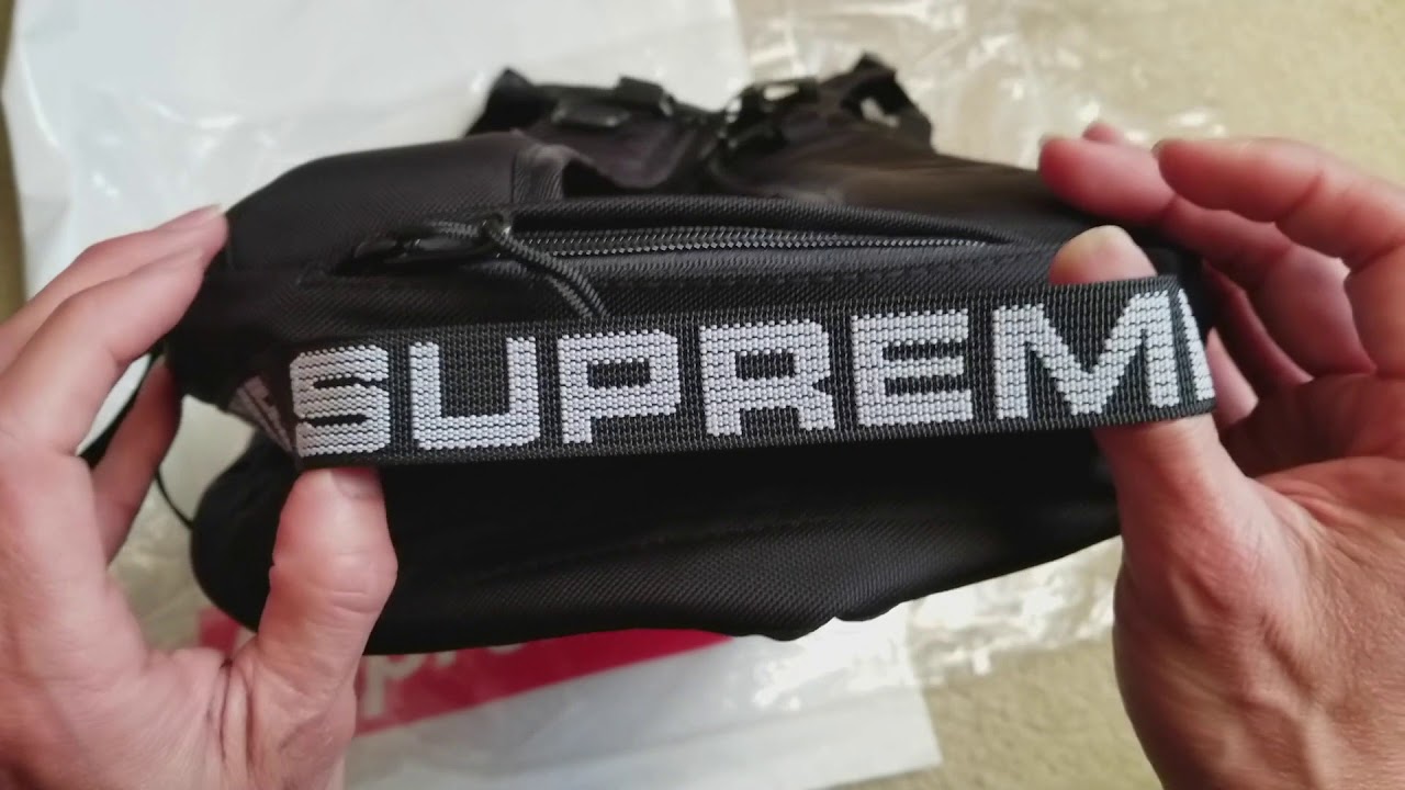 fake ss18 supreme waist bag
