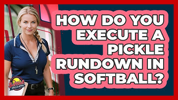 How Do You Execute A Pickle Rundown In Softball? - Softball Basics and Beyond