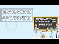 Information Report Writing: Conclusion
