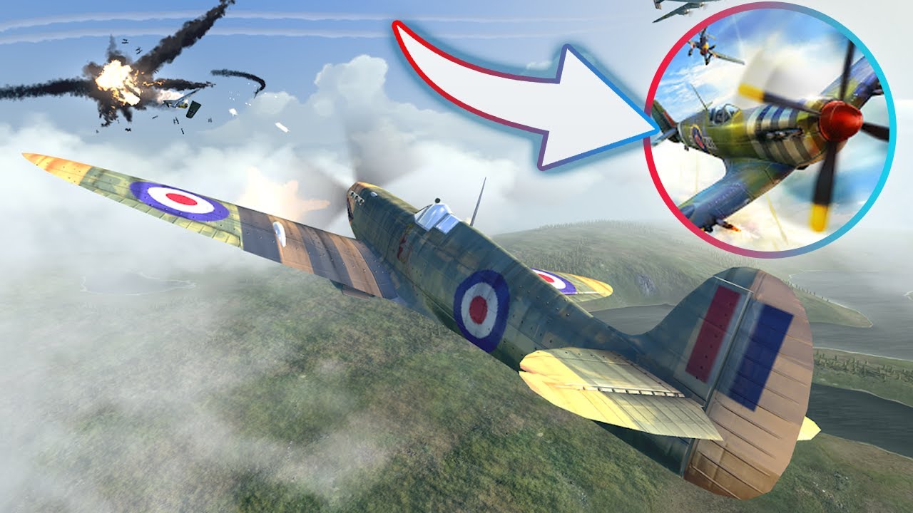 Jogo de Avião Caça Para Celular Warplanes: WW2 Dogfight Android Gameplay  Online Multiplayer 