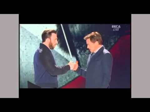 Chris Evans & Robert Downey JR - Kid's Choice Awards 2016