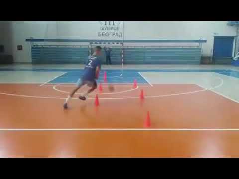 تدريبات التصويب في كرة اليد مع التنطيط Correction Exercises In Handball With Dribbling