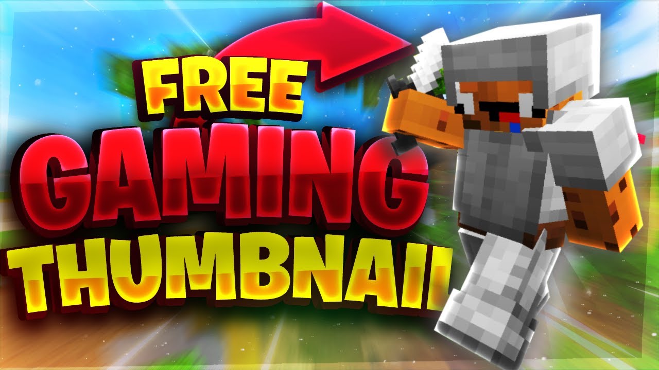 How to make Free Gaming THUMBNAILS!! ( WITHOUT Photoshop) ( 900  sub special )