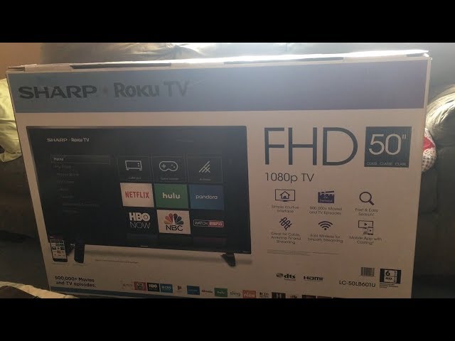 Sharp 50 inch Class LED 1080p Smart HD TV with built in Roku