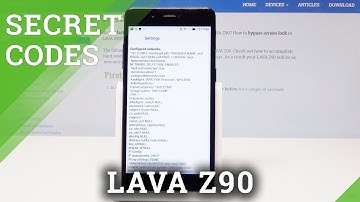 Secret Codes LAVA Z90 - Testing Menu / Hidden Option