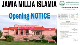 Jamia Millia Islamia Reopen news 2022 | jamia millia islamia offline classes | jamia entrance 2022