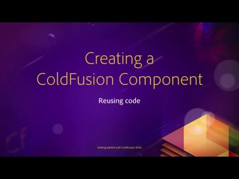 08 Reusing Code ## 09 Creating a ColdFusion component