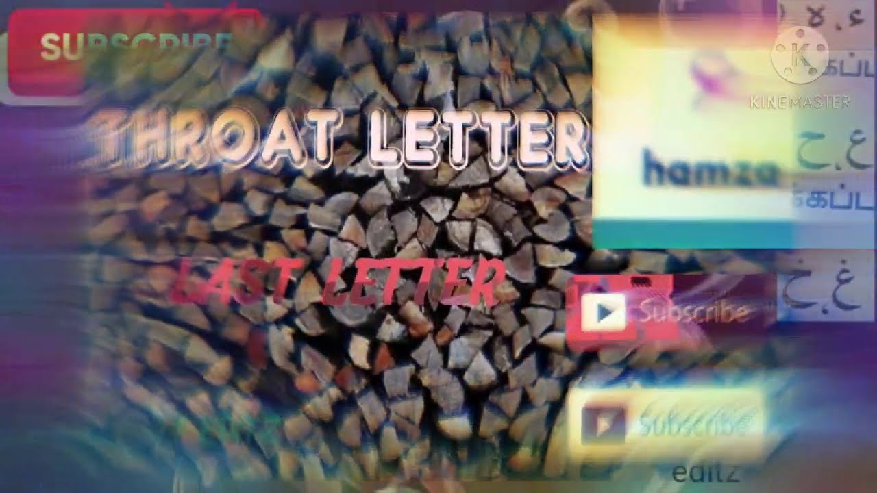 ARABIC ALPHAPETS || THROAT LETTER || ء HAMZA || Tr.Firthous - YouTube