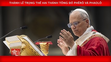 Truyền hình trực tiếp Thánh Lễ hai thánh Phêrô và Phaolô - trao dây Pallium (Chúa Nhật 29/6)
