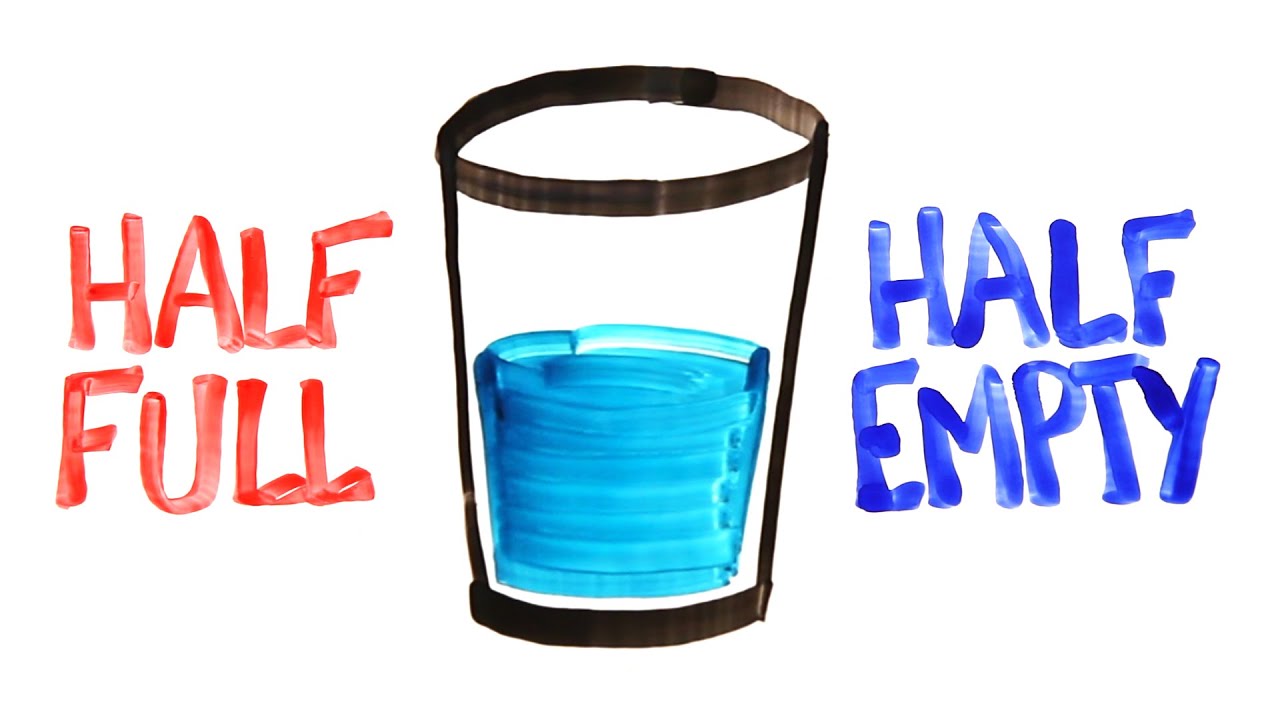 Image result for glass half empty
