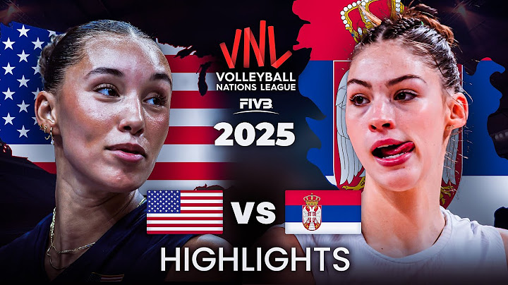 🇺🇸 USA vs SERBIA 🇷🇸 | HIGHLIGHTS | Women's VNL 2025